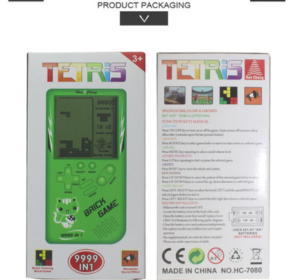 Retro Childhood Tetris Handheld Game Player